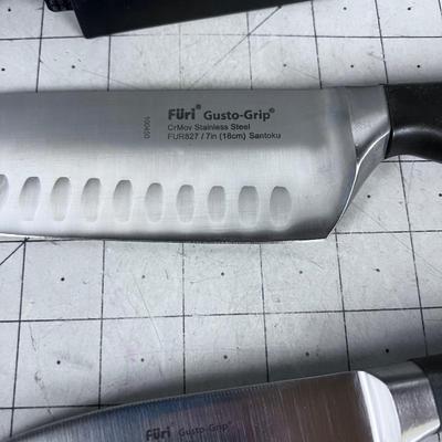 2 FURRI Gusto Grip Knives 