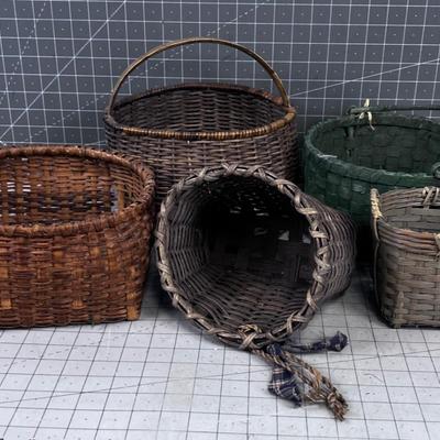 5 Rustic Baskets 