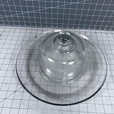 GLASS Cheese Tray with Bell Dome