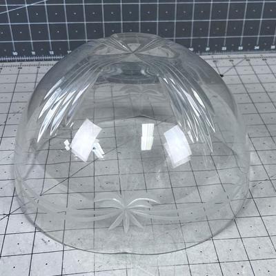 Leaded Crystal Serving Bowl ETCHED