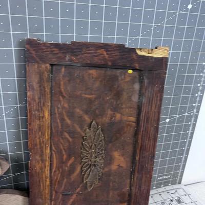 Vintage WOOD CHUNKS - Cabinet door, Mirror and Barn 