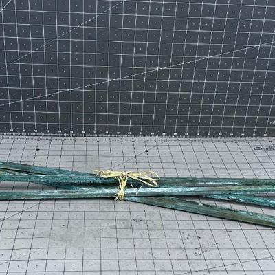 5 Square Brass Curtain Rods