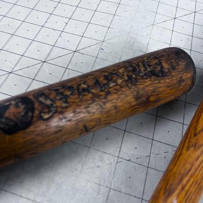 2 Little League Baseball Bats WOOD