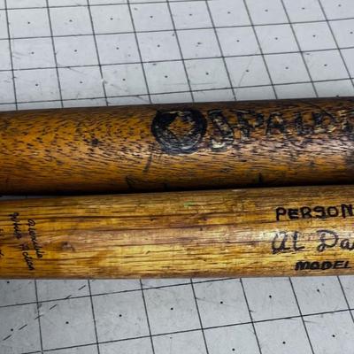 2 Little League Baseball Bats WOOD