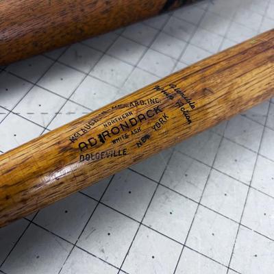 2 Little League Baseball Bats WOOD