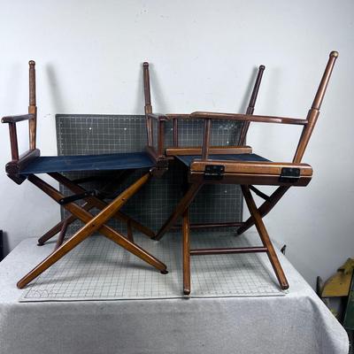 2 Directors Chairs with Frame and Seat, NO BACKS. 