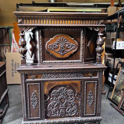 Jacobian Style China Cupboard