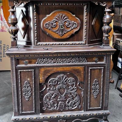 Jacobian Style China Cupboard