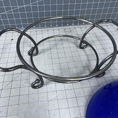 Cobalt BLUE Serving Dish Centerpiece
