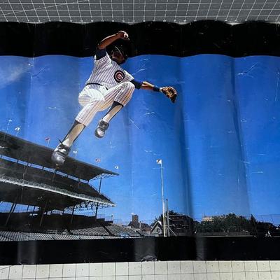 Chicago Cubs- Ryne Sandberg "Cornerstone" 36x22 Poster By NIKE 1980's 