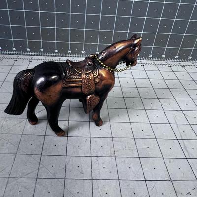 Copper Western Horse, vintage 