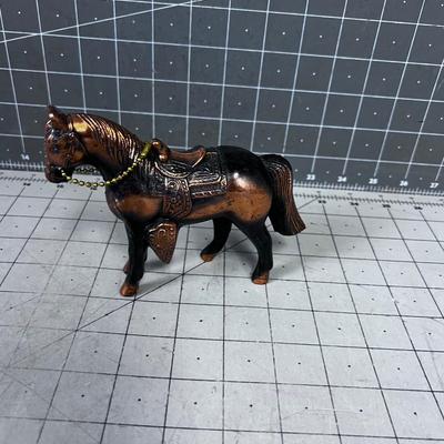 Copper Western Horse, vintage 