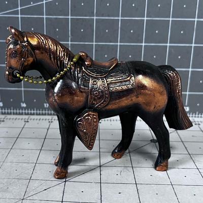 Copper Western Horse, vintage 
