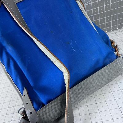 Vintage European Alpine Knapsack Canvas/Leather