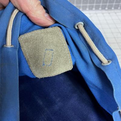 Vintage European Alpine Knapsack Canvas/Leather