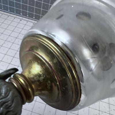 Antique Figural Aladdin Style Kerosene Oil Lamp c. 1870