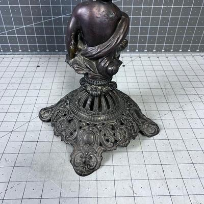 B&H Bradley & Hubbard Victorian Oil Lamp Cherub c. 1870