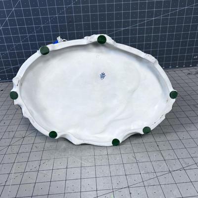 Lace Edge Porcelain Unterweissbach CARRIAGE with 3 Figurines