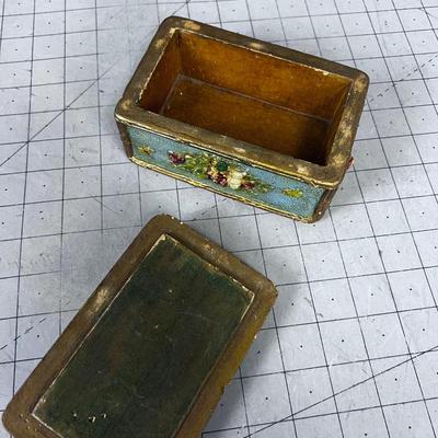 Antique Resin Keepsake Box 