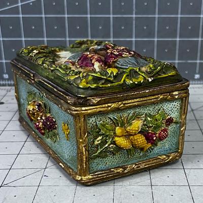 Antique Resin Keepsake Box 