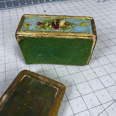 Antique Resin Keepsake Box 