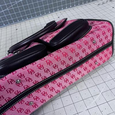 Dooney & Bourk Red and Leather Double Pocket Purse