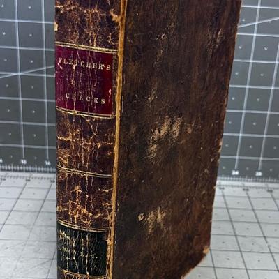 Antique Law Book - "Checks to ANTINOMIANISM" 