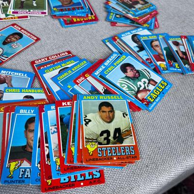 Foot Ball Cards 1970's VINTAGE 