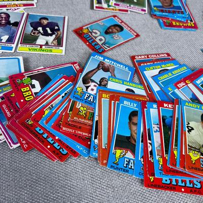 Foot Ball Cards 1970's VINTAGE 