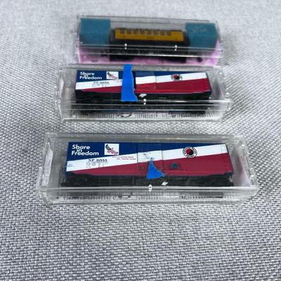 3 "N" Scale Train Cars, New in the Box