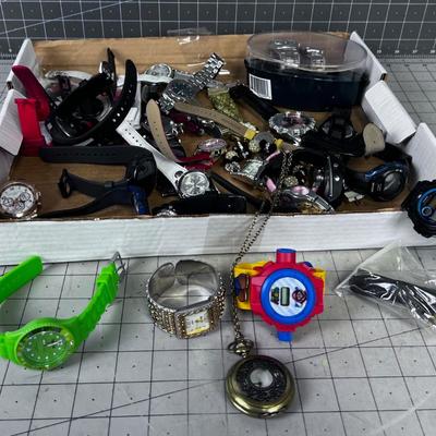 Tray of Wrist Watches 