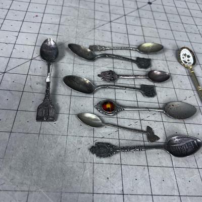 Collection of Souvenir Spoons 