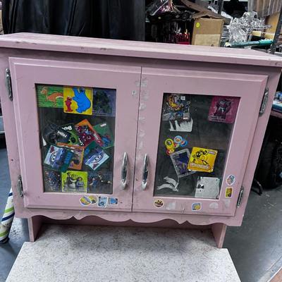 PINK Chair & Childs Cabinet