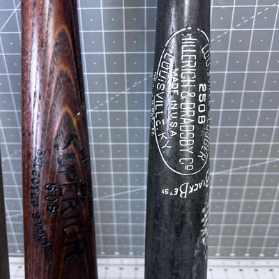 3 WOOD Baseball Bats
