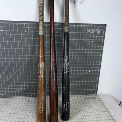 3 WOOD Baseball Bats