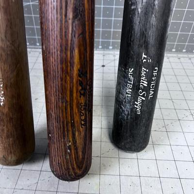 3 WOOD Baseball Bats