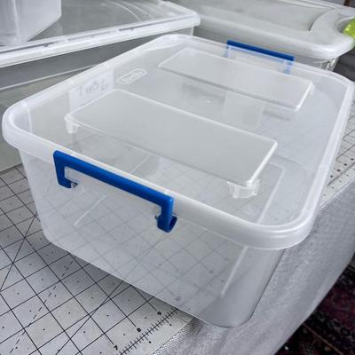 5 Small Tubs or Totes 