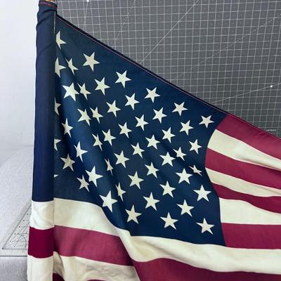 AMERICAN Cotton Flag on pole