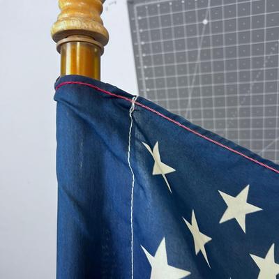 AMERICAN Cotton Flag on pole