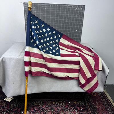 AMERICAN Cotton Flag on pole