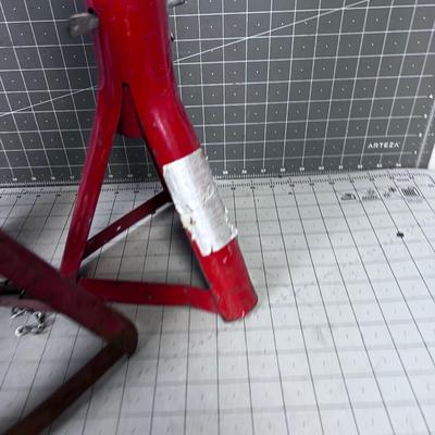 3 RED Jack Stands 