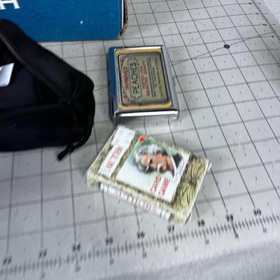 Lot of Weird Stuff: Camera, Weight Belt, Glass Case, Golf Ball, Paper Weight 