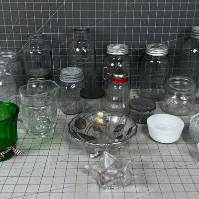 SUPER Lot of Antique  Vintage GLASS 