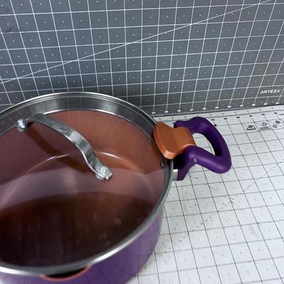 Gotham PURPLE And Copper Pot 
