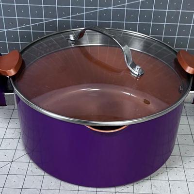 Gotham PURPLE And Copper Pot 
