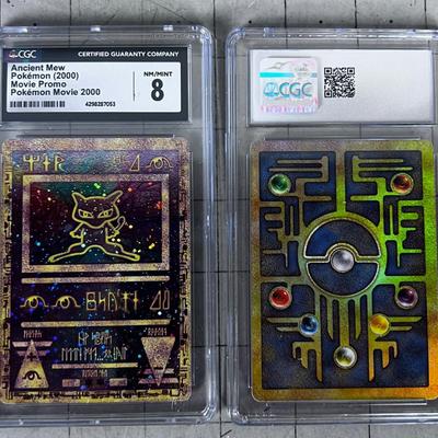 Ancient MEW PokÃ©mon Movie Promo  NM Mint 8 