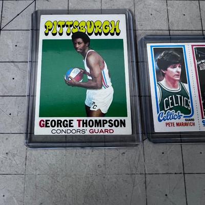 (5) 1970's Basketball Cards ALL Sleaved