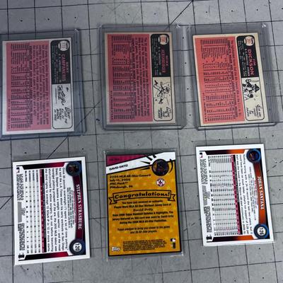(6) Vintage Baseball Cards. 