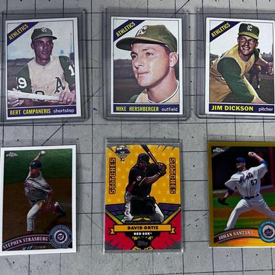 (6) Vintage Baseball Cards. 
