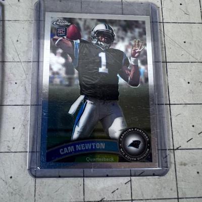 Topps Chrome Rookie  RC Card (2) CAM NEWTON 